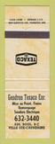 Matchbook Cover - Texaco oil gas Gendron Ville Ste Catherine QC