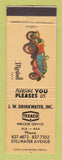 Matchbook Cover - Texaco oil gas JW Drinkwater Orono ME