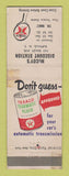 Matchbook Cover - Texaco oil gas McCoy's Buffalo NY WORN