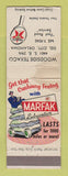 Matchbook Cover - Texaco oil gas Woodside Del City OK WORN
