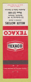 Matchbook Cover - Texaco oil gas Miller Motors Seaforth ON Rambler