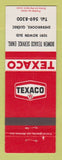 Matchbook Cover - Texaco oil gas Bowen Service Sherbrooke QC