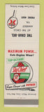 Matchbook Cover - Texaco oil gas Char Del Amherst VA