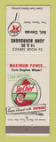 Matchbook Cover - Texaco oil gas John Burroughs Ault Colorado