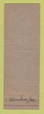 Matchbook Cover - Texaco oil gas Harris Columbus GA