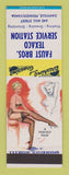 Matchbook Cover - Texaco oil gas Faust Bros Danville PA pinup