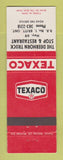 Matchbook Cover - Texaco oil gas Deerhorn Truck Stop Britt ON