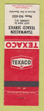 Matchbook Cover - Texaco oil gas Tsawwassen Ladner BC