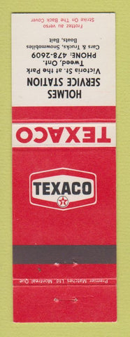 Matchbook Cover - Texaco oil gas Holmes Service Tweed ON
