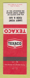 Matchbook Cover - Texaco oil gas Sandy Point Food ON? Canada