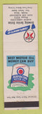 Matchbook Cover - Texaco oil gas Browning Service Pharr TX