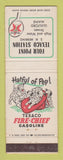 Matchbook Cover - Texaco oil gas Four Point Guilford ME