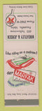 Matchbook Cover - Texaco oil gas Wheatley and Jensen Pocatello ID