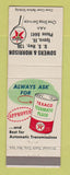 Matchbook Cover - Texaco oil gas Sowers & Morrison Ipava IL