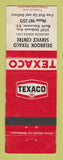 Matchbook Cover - Texaco oil gas Delbrook North Vancouver BC STAINED