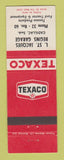 Matchbook Cover - Texaco oil gas Jacques Begins Garage Cadillac SK Ford Tractors