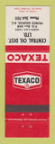 Matchbook Cover - Texaco oil gas Central Dist Prince George BC