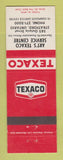 Matchbook Cover - Texaco oil gas Art's Service Stratford ON