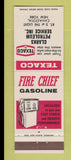 Matchbook Cover - Texaco oil gas Clarks Canastota NY