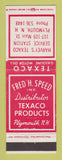 Matchbook Cover - Texaco oil gas Harvey's Service Plymouth NH