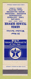 Matchbook Cover - Texaco oil gas Genoa IL