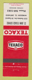Matchbook Cover - Texaco oil gas St John Windsor ON