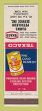 Matchbook Cover - Texaco oil gas Clarks Canastota NY
