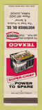 Matchbook Cover - Texaco oil gas Wuethrich Eureka IL