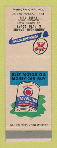 Matchbook Cover - Texaco oil gas Arrowhead Garage motel? Fillmore UT