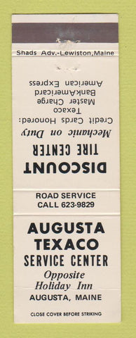 Matchbook Cover - Texaco oil gas Augusta ME