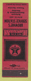 Matchbook Cover - Texaco oil gas Brownie's Hummelstown Hershey PA RED