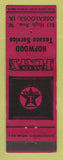 Matchbook Cover - Texaco oil gas Hopwood Oskaloosa IA