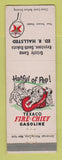 Matchbook Cover - Texaco oil gas Grizzly Camp Keystone SD