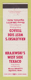 Matchbook Cover - Texaco oil gas Krajewski's West Side Ogallala NE