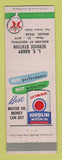 Matchbook Cover - Texaco oil gas LE Gandy Dallas TX