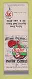 Matchbook Cover - Texaco oil gas Grizzly Camp Keystone SD
