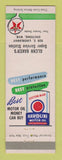 Matchbook Cover - Texaco oil gas Glenn Baker's Cheyenne WY