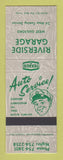 Matchbook Cover - Texaco oil gas Riverside Garage West Guilford ON  LAMINATED