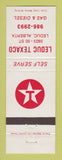 Matchbook Cover - Texaco oil gas Leduc AB
