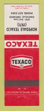 Matchbook Cover - Texaco oil gas Hopedale Oakville ON 1971