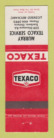 Matchbook Cover - Texaco oil gas Murray Service Scarboro ON