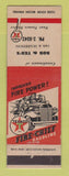 Matchbook Cover - Texaco oil gas Bob & Ted's LAMINATED