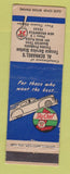 Matchbook Cover - Texaco oil gas Al Schnabel's New Braunfels TX LAMINATED