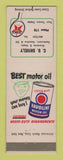 Matchbook Cover - Texaco oil gas CU Shively Milton PA LAMINATED