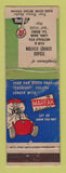Matchbook Cover - Texaco oil gas Lima OH WEAR LAMINATED
