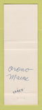Matchbook Cover - Texaco oil gas JW Drinkwater Orono ME
