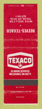 Matchbook Cover - Texaco oil gas Reeves Tulsa OK
