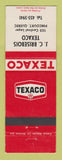 Matchbook Cover - Texaco oil gas JC Brisebois Pincourt QC