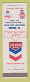 Matchbook Cover - Chevron oil gas El Camino Cafe Motel Trinidad Colorado