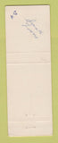 Matchbook Cover - Chevron oil gas Barber's Monroe WA WEAR